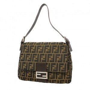 Fendi Zucca Canvas Brown Handbag Bucket Mamma Brown